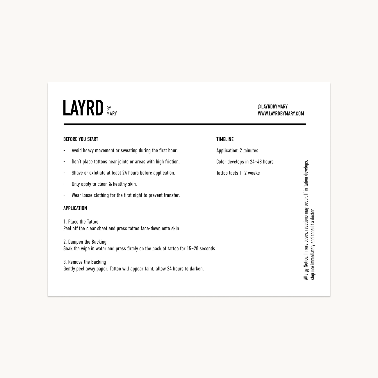 Semi-Permanent Ink Tattoos